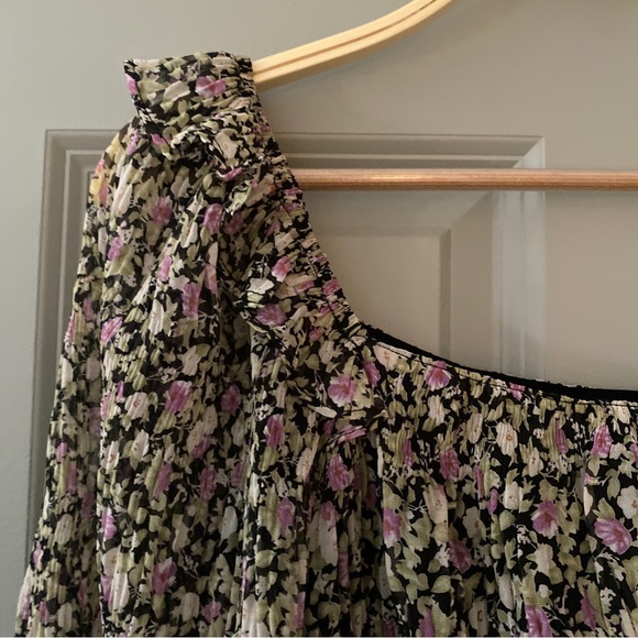 ASTR the Label Elva Flora Long Sleeve Top/Black Floral/Size XS - Picture 6 of 10